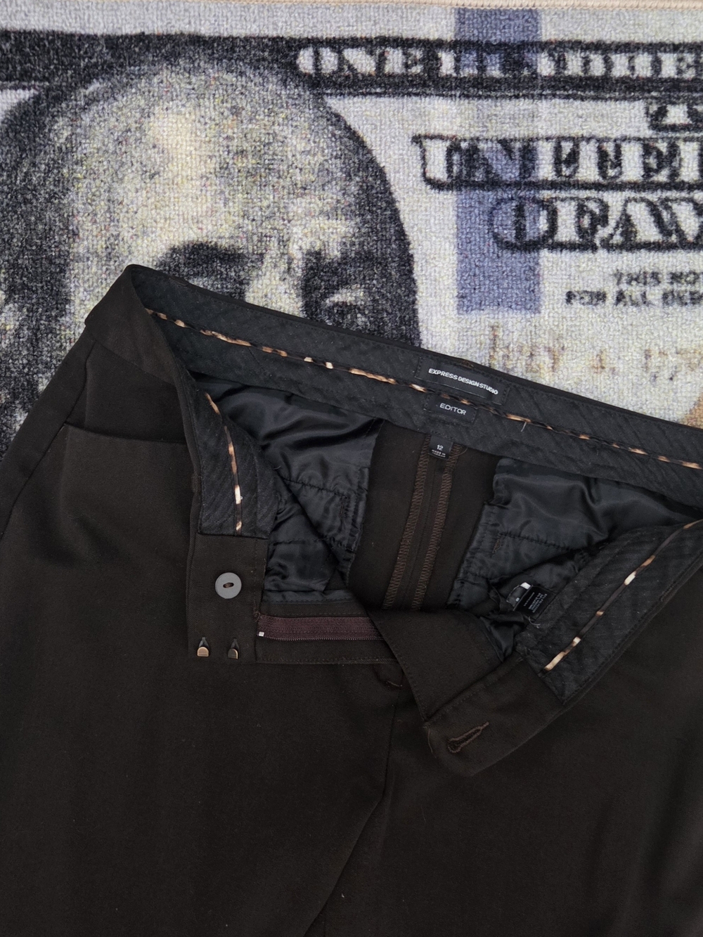 Express Editor Men's Black Dress Pants